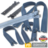 Set of 2 Zippers German Made Solidor Brand 6mm Teeth